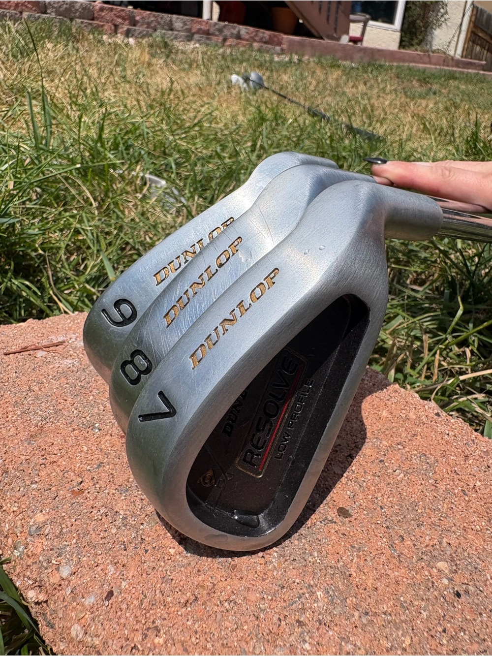 Dunlop Silver 6-8 V Iron Golf Club Set Head